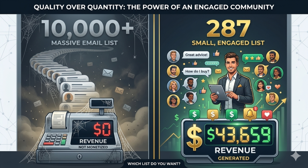 The 10,000-Subscriber List That Made $0 (And the 287-Subscriber List That Made $43,000)